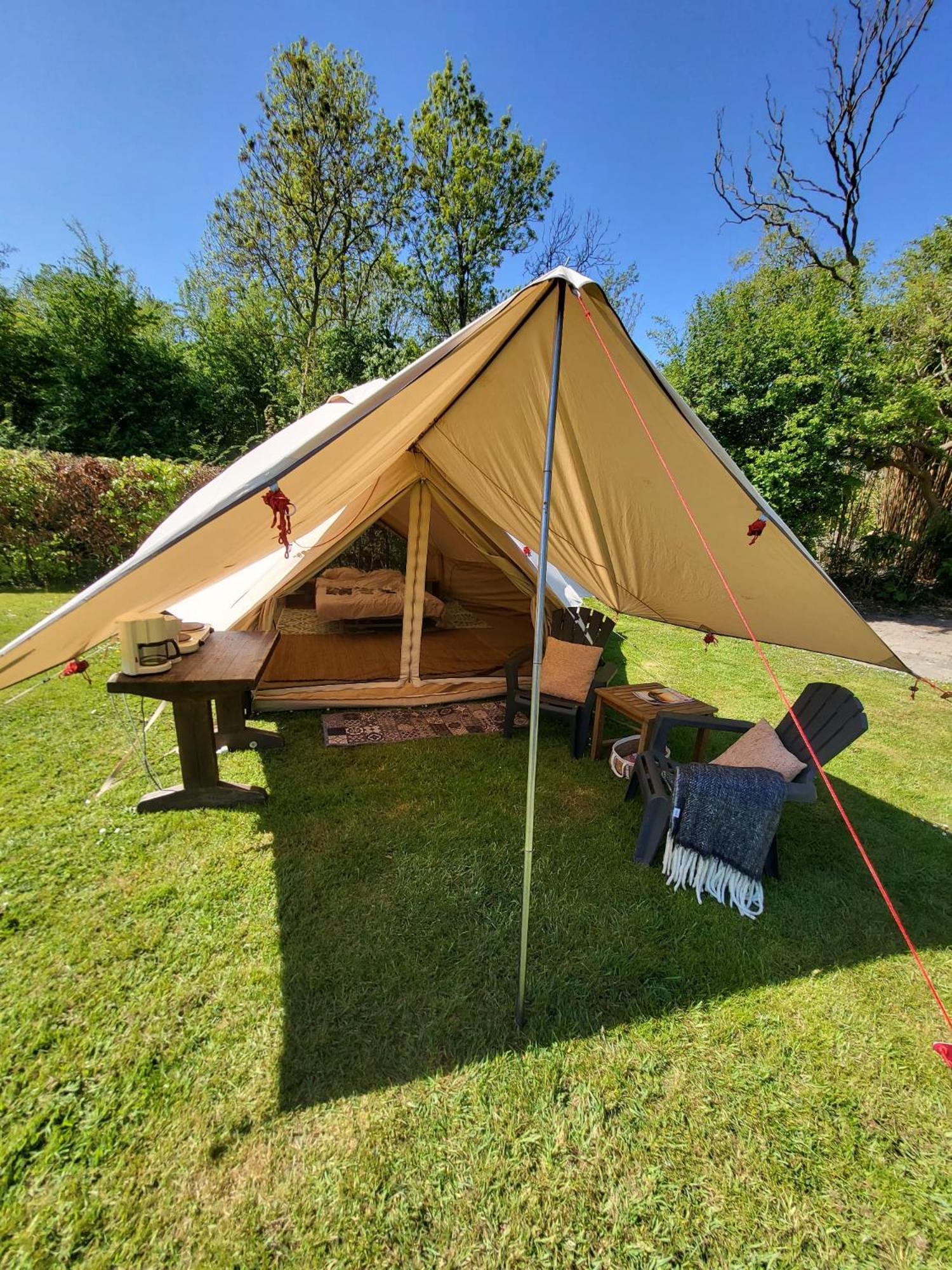 Sfeervolle Tipi Tent Dicht Bij De Kust. Schagerbrug Exterior foto